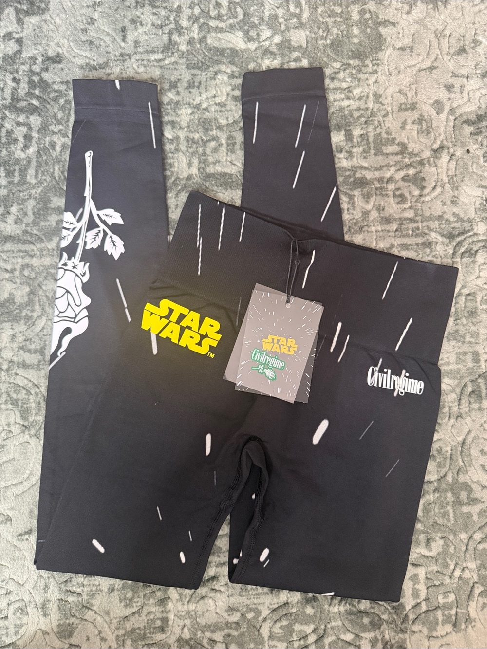 Civil Regime x Star Wars Hyperspeed Kelly Seamless Scrunch Leggings NEW
